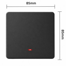 Qoltec 52722 Smart 1-Gang Šviesa Switch, Wi-Fi, laikmatis, Tuya, Smart gyvenimas, juoda Qoltec 52722 Smart 1-Gang Šviesa Switch, Wi-Fi, laikmatis, Tuya, Smart gyvenimas, juoda