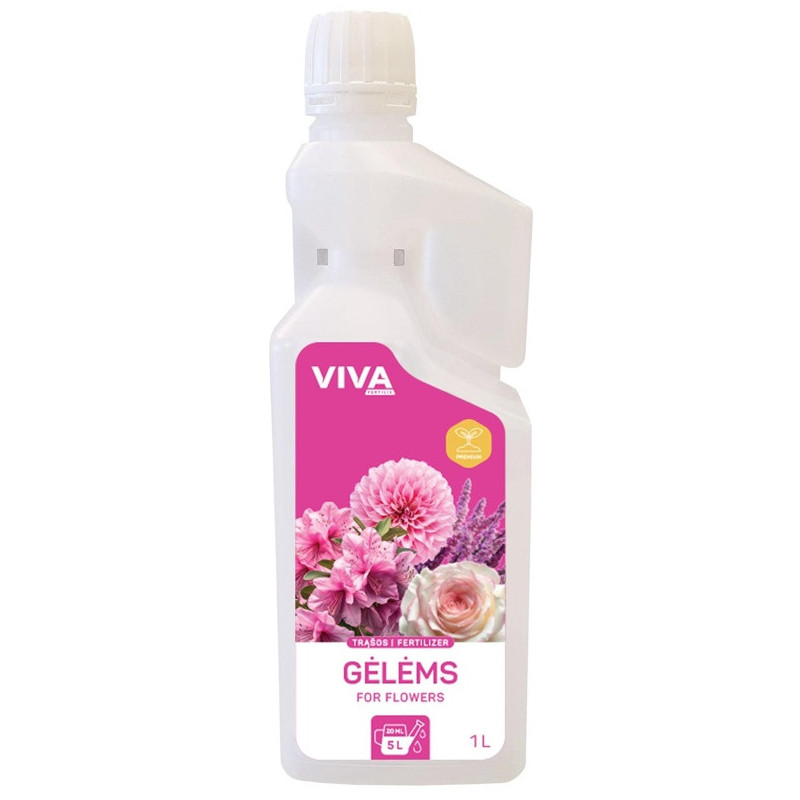Trąšos gėlėms Viva Fertilis PREMIUM, skystos, 1 l