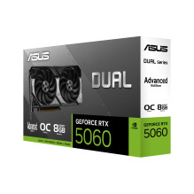 Vaizdo plokštė, ASUS, NVIDIA, GeForce RTX 5060, 8 GB, GDDR7, 128 bitų, PCI Express 5.0, Active_, DUAL-RTX5060-O8G-A Vaizdo plokštė, ASUS, NVIDIA, GeForce RTX 5060, 8 GB, GDDR7, 128 bitų, PCI Express 5.0, Active_, DUAL-RTX5060-O8G-A