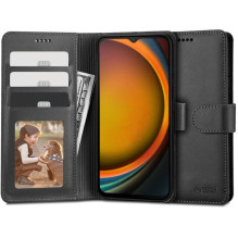 „Tech-Protect“ piniginės dėklas, skirtas „Samsung Galaxy XCover 7“ – juodas „Tech-Protect“ piniginės dėklas, skirtas „Samsung Galaxy XCover 7“ – juodas