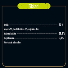 PUPIL Premium Kitten triušių mono – šlapias kačių maistas – 85g