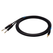 SSQ MIJM3 SS-1815 Cable Jack Stereo 3,5 mm - 2x Jack Mono 6,3 mm 3 m Black SSQ MIJM3 SS-1815 Cable Jack Stereo 3,5 mm - 2x Jack Mono 6,3 mm 3 m Black