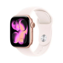 Išmanusis laikrodis Apple „Watch Series 11 GPS + Cellular“ 42mm Rose Gold Aliuminio korpusas su šviesiai melsvu sportini