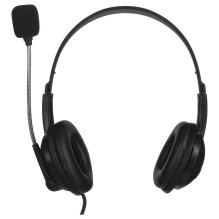 Esperanza EH115 ausinės / laisvų rankų įranga, laidinės, su galvos juosta, skambučiams / muzikai, juodos