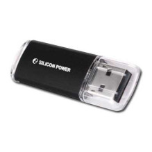 Silicon Power SP008GBUF2M01V1K ULTIMA II Flash 8GB Aluminum Black