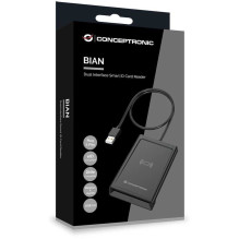 Conceptronic BIAN11B Dviguba sąsaja Smart ID kortelių skaitytuvas