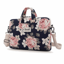 CANVASLIFE "BRIEFCASE LAPTOP 15-16 NAVY ROSE" CANVASLIFE "BRIEFCASE LAPTOP 15-16 NAVY ROSE"