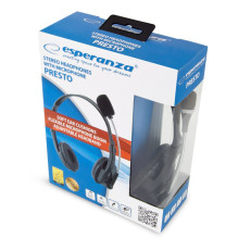Esperanza EH115 headphones / headset Wired Head-band Calls / Music Black Esperanza EH115 headphones / headset Wired Head-band Calls / Music Black