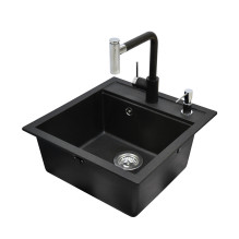 Tesa sink with mixer SQT100-601W-7783 black