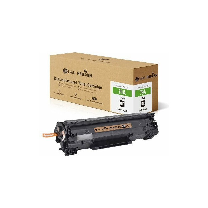 Kasetė su toneriu G&amp;G GR-HCF279A pakaitalas 1 vnt. Black