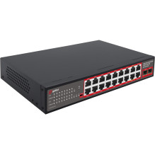 PoE Switch GETFORT 16GE+2GE+2SFP 240W