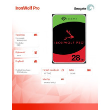 Seagate IronWolf Pro 28TB NAS SATA-3 (N)