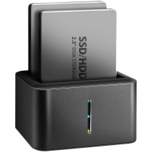 Axagon AXAGON ADSA-D25 USB 3.2 Gen 1 - 2x SATA 6G 2.5" SSD / HDD CLONE DUAL MINI dock