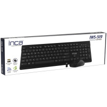 INCA Tastatur + Maus IWS-519 erg.Design, USB-C / A, Multimedia black INCA Tastatur + Maus IWS-519 erg.Design, USB-C / A, Multimedia black