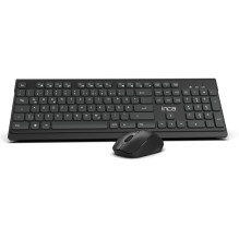 INCA Tastatur + Maus IWS-519 erg.Design, USB-C / A, Multimedia black INCA Tastatur + Maus IWS-519 erg.Design, USB-C / A, Multimedia black