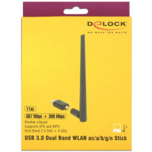 Antenna Delock DELOCK WLAN USB3.0 Dualband 300Mbps with external antenna Antenna Delock DELOCK WLAN USB3.0 Dualband 300Mbps with external antenna