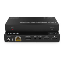 Przedłużacz / Extender HDMI 4K 60Hz 150m po skrętce Cat.6A / 7 / 8 HDBaseT HDCP2.2 IR EDID PoC, zestaw Przedłużacz / Extender HDMI 4K 60Hz 150m po skrętce Cat.6A / 7 / 8 HDBaseT HDCP2.2 IR EDID PoC, zestaw