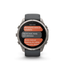 Garmin Fenix 9 Pro - inReach, 51mm Titanas su Graphite / Juoda silikoninė juosta