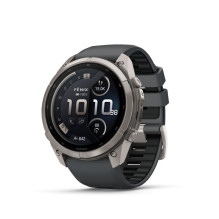 Garmin Fenix 9 Pro - inReach, 51mm Titanas su Graphite / Juoda silikoninė juosta