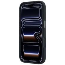 KARL LAGERFELD case for IPHONE 18 Pro Max / 17 Pro Max compatible with MagSafe (Ring Stand 360 Saffiano Classic Logo) bl