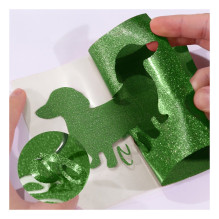LOKLiK Glitter Plotter Film - Green - 30.5 x 90 cm