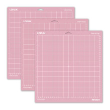 LOKLiK Cutting Mat 3-Pack - Pink Fabric Adhesive LOKLiK Cutting Mat 3-Pack - Pink Fabric Adhesive