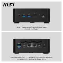 MSI Cubi NUC 1MG-014BEU Mini PC Black 100U Intel SoC