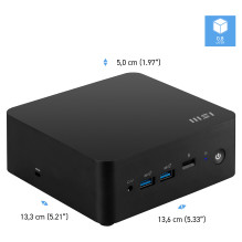 MSI Cubi NUC 1MG-014BEU Mini PC Black 100U Intel SoC