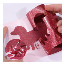 LOKLiK plotter film glitter - red - 30.5 x 90 cm