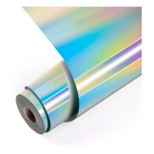 LOKLiK Permanent Adhesive Vinyl Film Holographic - Iridescent Silver - 30.5 x 90 cm LOKLiK Permanent Adhesive Vinyl Film Holographic - Iridescent Silver - 30.5 x 90 cm