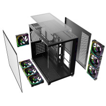 RAMPAGE PC CASE WITH TEMPERED GLASS Black