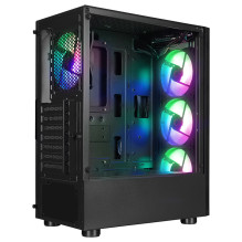 RAMPAGE PC CASE WITH WINDOW SHIVA Black RAMPAGE PC CASE WITH WINDOW SHIVA Black