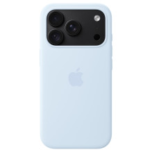 Silikon Case iPhone 18 Pro mit MagSafe (klarblau)