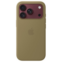 Silikon Case iPhone 18 Pro mit MagSafe (oliv)