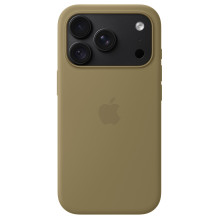 Silikon Case iPhone 18 Pro mit MagSafe (oliv)
