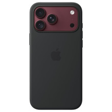 Silikon Case iPhone 18 Pro Max mit MagSafe (schwarz)