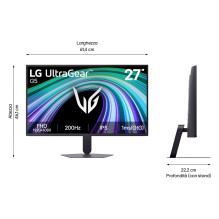 68,6 cm (27 colių) 1920 x 1080 pikselių LG 27G523B-B.AEU 16:9 Full HD IPS 1 ms 200 Hz HDR DisplayPort HDMI