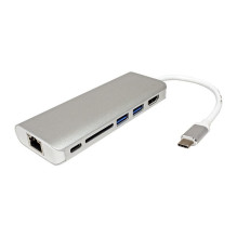 C tipo USB prijungimo stotis HDMI 4K USB 3.0 / USB 3.2 Gen 1 SD / MicroSD Gigabit Ethernet C tipo USB prijungimo stotis HDMI 4K USB 3.0 / USB 3.2 Gen 1 SD / MicroSD Gigabit Ethernet