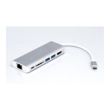 C tipo USB prijungimo stotis HDMI 4K USB 3.0 / USB 3.2 Gen 1 SD / MicroSD Gigabit Ethernet C tipo USB prijungimo stotis HDMI 4K USB 3.0 / USB 3.2 Gen 1 SD / MicroSD Gigabit Ethernet