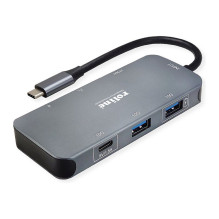 USB 3.2 2 kartos C tipo kelių prievadų prijungimo stotis 4K HDMI LAN