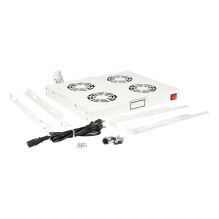 Stogo vėdinimo įrenginys 48,26cm 19Zoll 4 ventiliatoriai Termostatas pilkas Stogo vėdinimo įrenginys 48,26cm 19Zoll 4 ventiliatoriai Termostatas pilkas