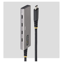 STARTECH.COM 4-Port USB-C Hub 10Gbps 100W Power Delivery 4x USB-C Ports Überstromschutz PCR-Aluminium für MacBook Dell T STARTECH.COM 4-Port USB-C Hub 10Gbps 100W Power Delivery 4x USB-C Ports Überstromschutz PCR-Aluminium für MacBook Dell T