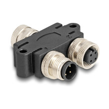 M12 Y-Splitter A-kodiert 4...