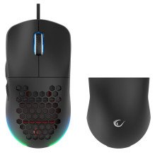 RAMPAGE LAIDINĖ ŽAIDIMŲ PELĖ 12800DPI BLINK BLACK RAMPAGE LAIDINĖ ŽAIDIMŲ PELĖ 12800DPI BLINK BLACK