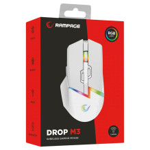 RAMPAGE DROP M3 V2 24000 DPI WHITE WIRELESS MOUSE RAMPAGE DROP M3 V2 24000 DPI WHITE WIRELESS MOUSE