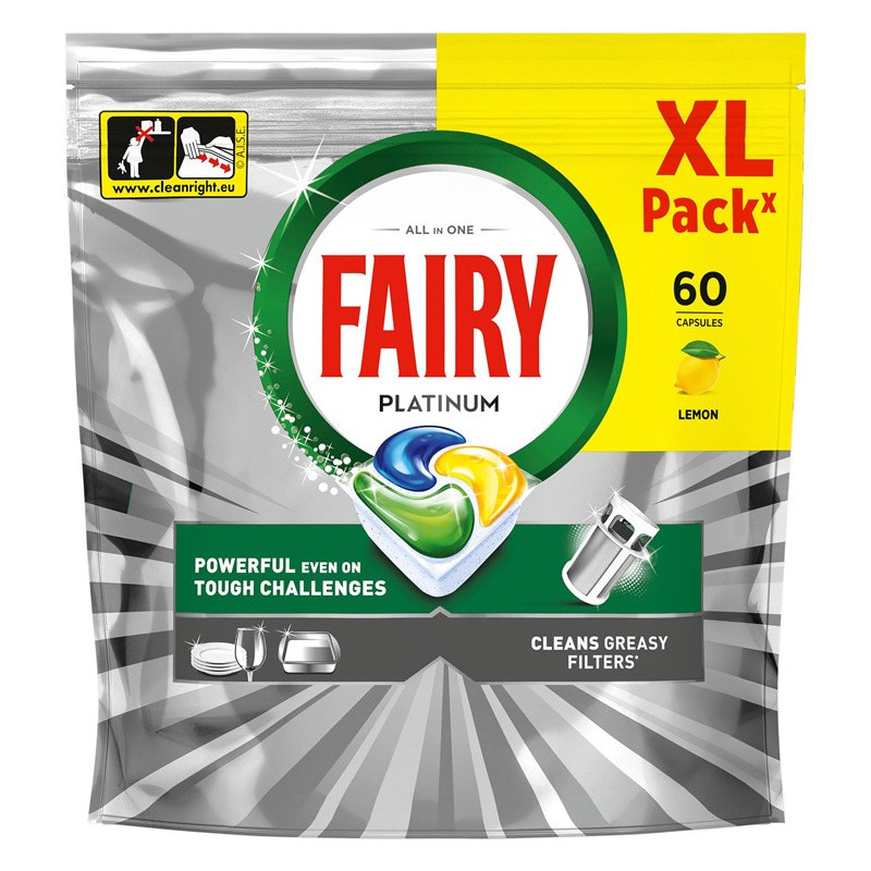 Fairy PLAT Lemon Dishwasher Capsules, 60 pcs.