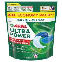 Skalbimo kapsulės Ariel Ultra Power Universal+, 29 vnt.