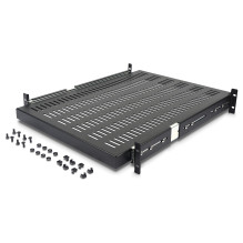 STARTECH.COM 2HE Ištraukiama ventiliuojama stelažo lentyna - 22.7kg - 19 colių serverio spintelės stelažo lentyna - Juod STARTECH.COM 2HE Ištraukiama ventiliuojama stelažo lentyna - 22.7kg - 19 colių serverio spintelės stelažo lentyna - Juod