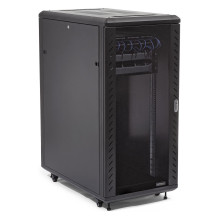 STARTECH.COM 32U 48,26cm 19Zoll ServerSchrank Einstellbare Tiefe 15-81cm Flachpaket Abschliessbar 4-Säulen Net / Daten R