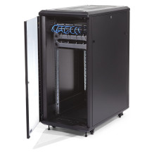 STARTECH.COM 32U 48,26cm 19Zoll ServerSchrank Einstellbare Tiefe 15-81cm Flachpaket Abschliessbar 4-Säulen Net / Daten R
